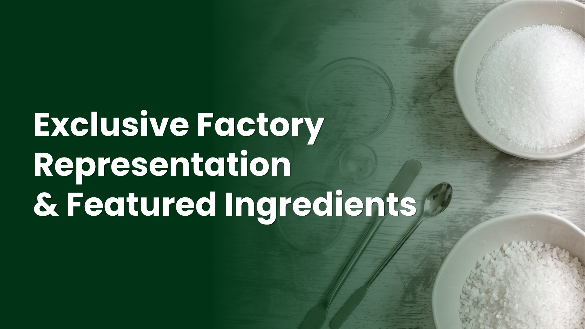 Nustras exclusive factory representation and featured ingredients